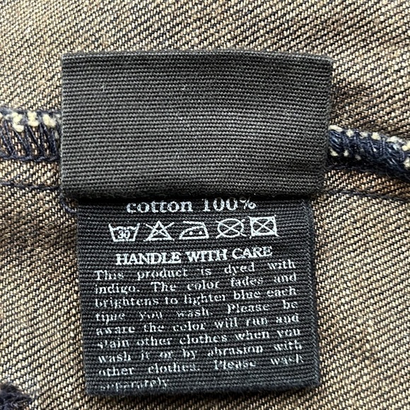 Blue Blue Bluewash Industry Denim Jacket Size S - Picture 11 of 16